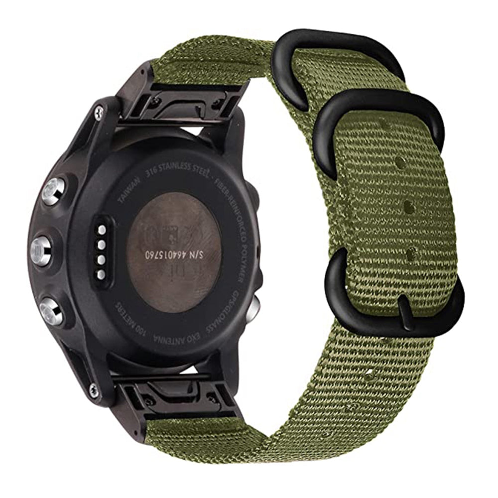 For Garmin Fenix 7 6 Pro Forerunner 935 945 22mm Nylon Smart Watch Strap Stainless Steel Three Loops Replacement Wrist Band For Garmin Fenix 7 6 Pro Forerunner 935 945 22mm Nylon Smart Watch Strap Stainless Steel Three Loops Replacement Wrist Band